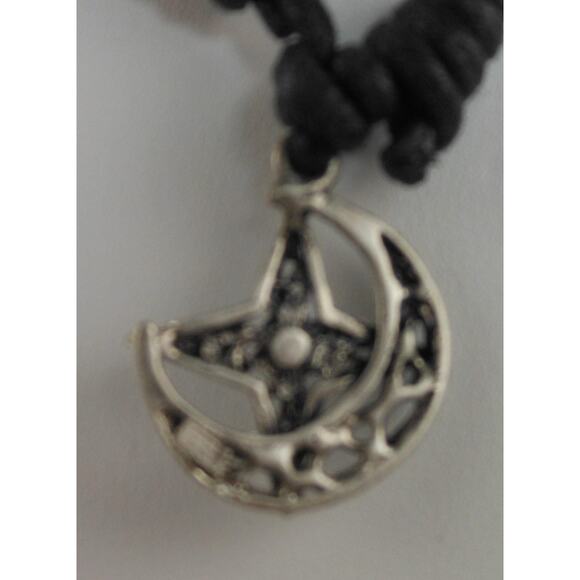 Vintage Celtic Visions Sacred Symbols Pendant Stars Moon Necklace- 24 Length - Picture 4 of 10